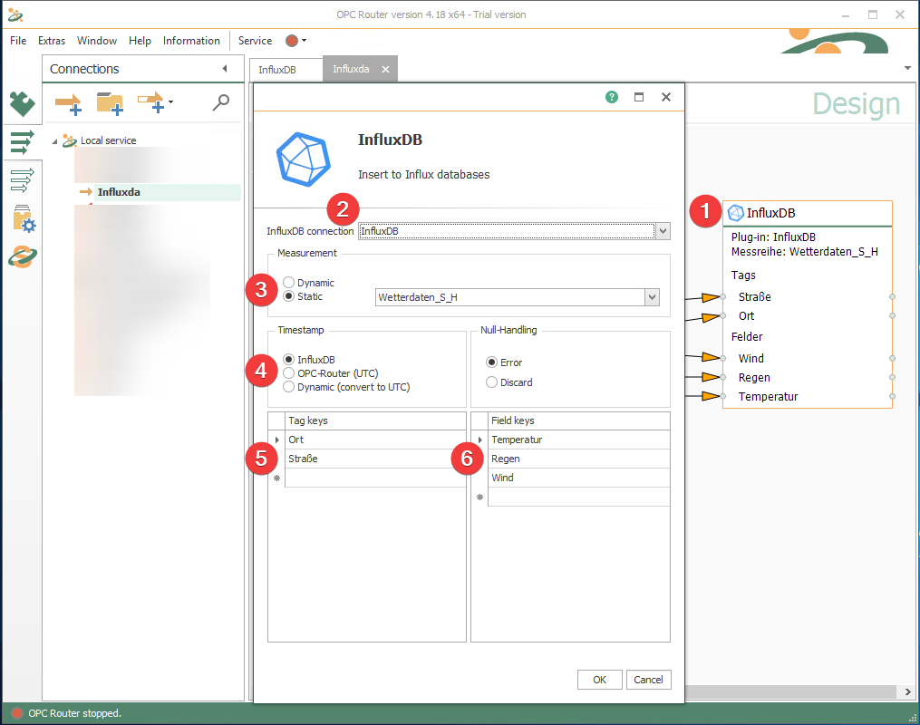 傳輸對(duì)象 InfluxDB
